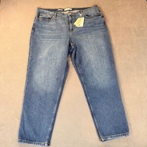 MNG Authentic Denim- The Mom Comfort Jeans- High Waist/ Ankle- Size 20- NWT